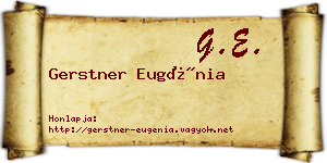 Gerstner Eugénia névjegykártya